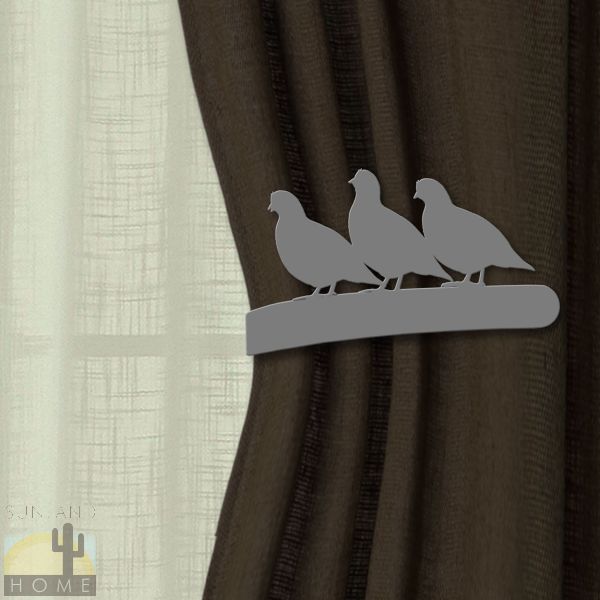 614538 - Drapery Tie Back Hook - Baby Quail - Choose L or R and Color