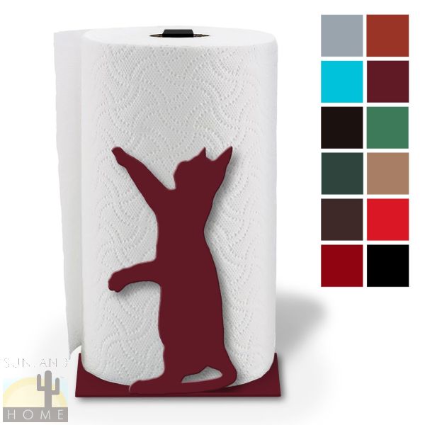 621052 - Cat Design Paper Towel Holder - Choose Color