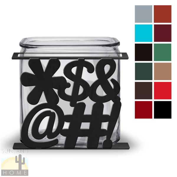 621201 - Swear Words Design Kitchen Utensil Holder - Choose Color