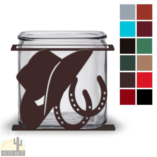 621269 - Hat and Horseshoes Design Kitchen Utensil Holder - Choose Color