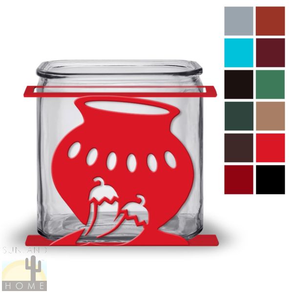 621282 - Chili Pot Design Kitchen Utensil Holder - Choose Color