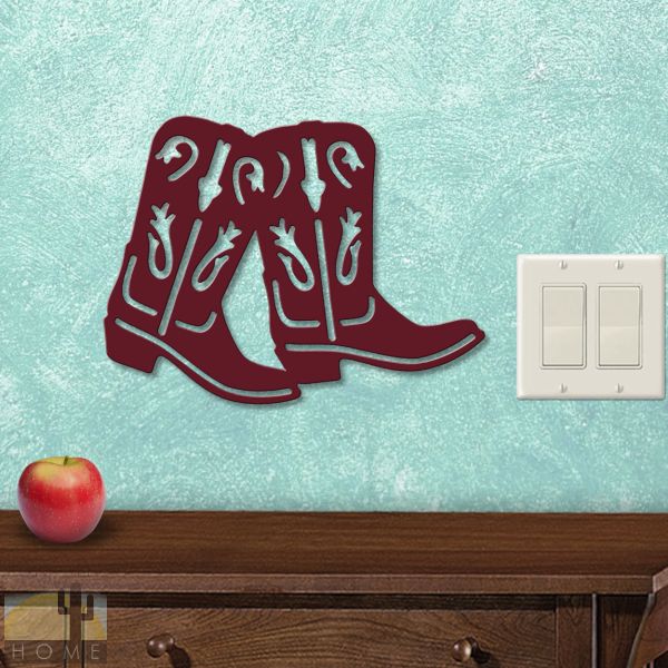 625005S - Boots Western Decor Small 12in Wall Art - Choose Color