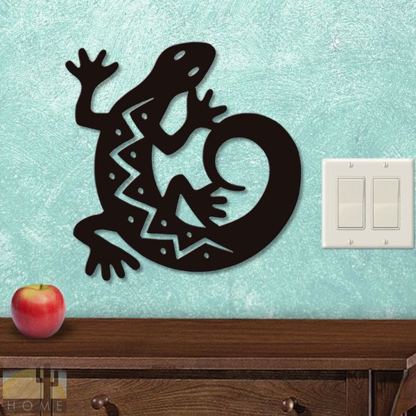 625009S - C Gecko Southwestern Decor Small 12in Wall Art - Choose Color