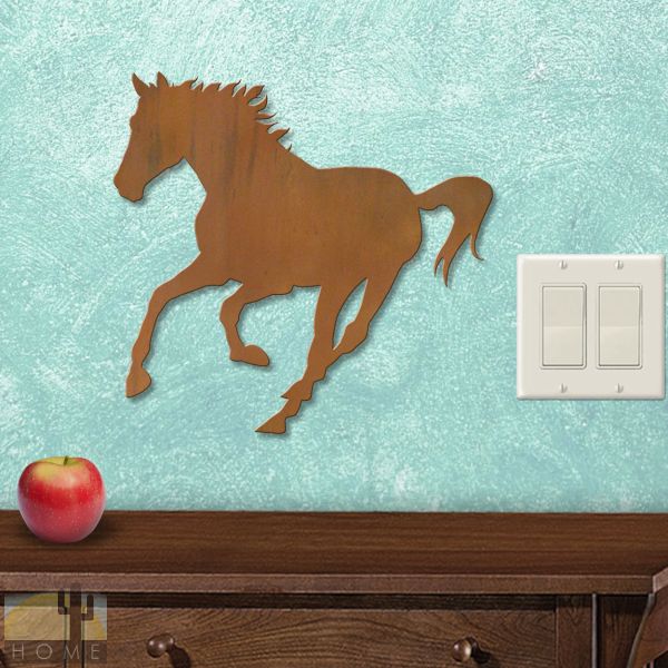 625037S - Horse Western Decor Small 12in Wall Art - Choose Color