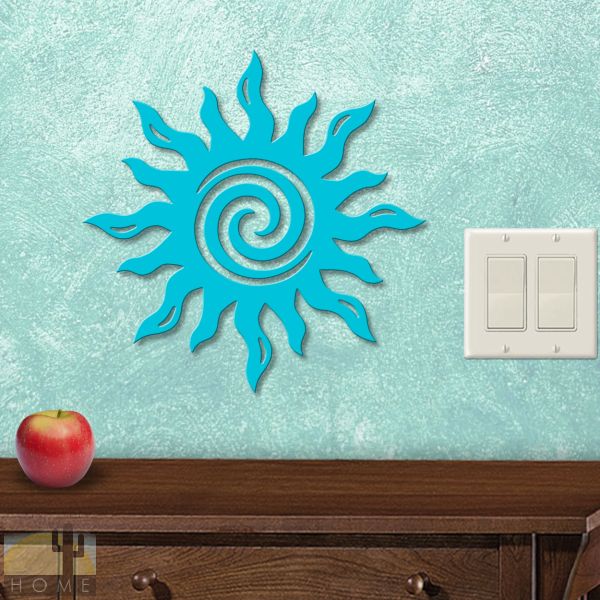 625039S - Spiral Sun Southwestern Decor Small 12in Wall Art - Choose Color