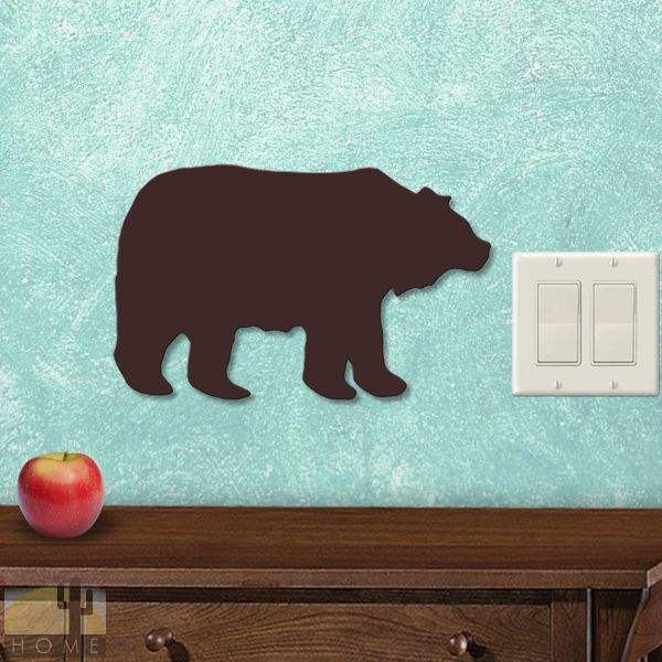 625462S - Bear Right Lodge Decor Small 12in Wall Art - Choose Color