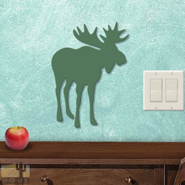625465S - Moose Right Lodge Decor Small 12in Wall Art - Choose Color