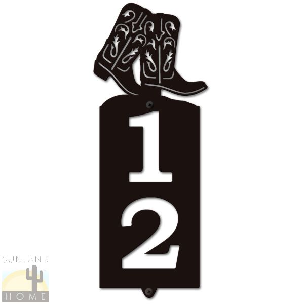 635032 - Boots Cut-Outs Two Digit Address Number Plaque - Choose Size and Color