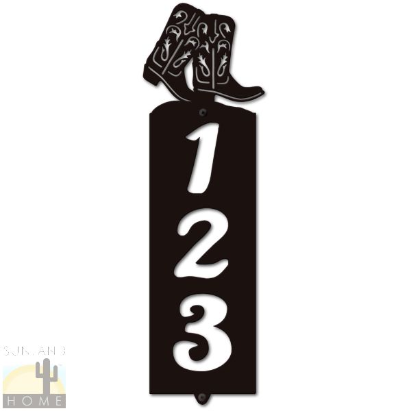 635033 - Boots Cut-Outs Three Digit Address Number Plaque - Choose Size and Color