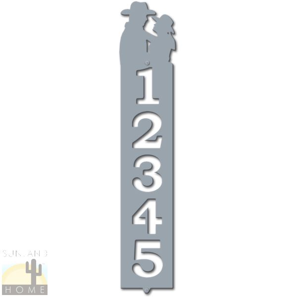 635085 - Cowboy and Cowgirl Cut-Outs Five Digit Address Number Plaque - Choose Size and Color
