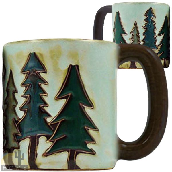 510K5 - Mara Stoneware Mug 16oz Pine Trees