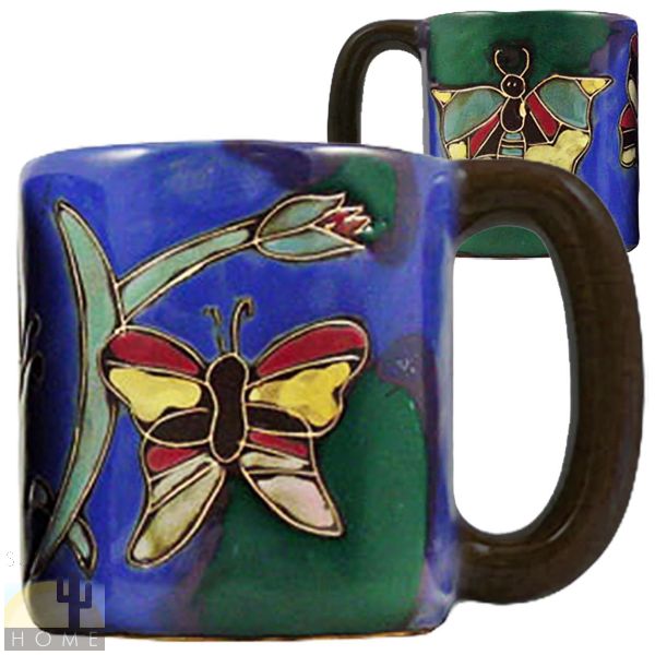 510A3 - Mara Stoneware Mug 16oz Butterflies