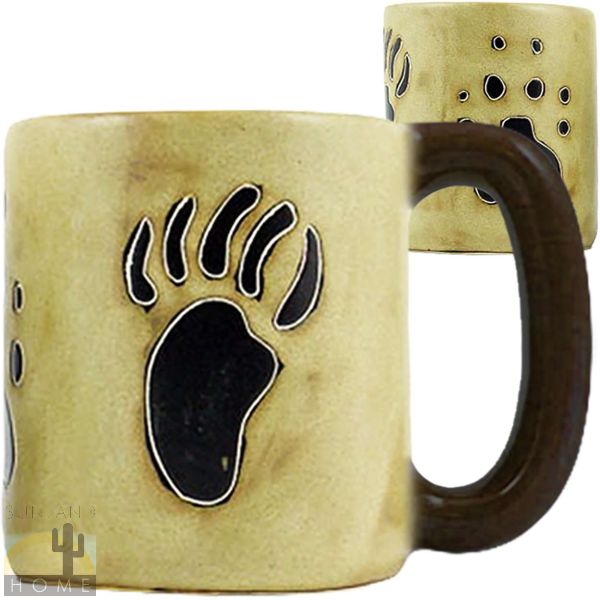 510Q8 - Mara Stoneware Mug 16oz Bear Wolf Paw