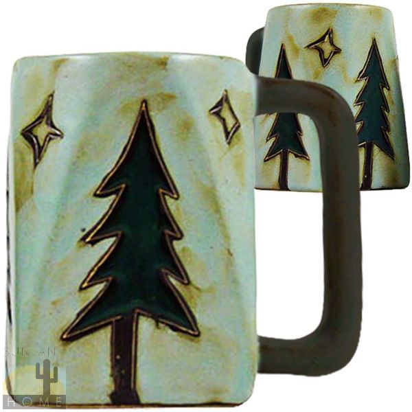 511T1 - Mara Stoneware Mug 12oz Square Pine Tree