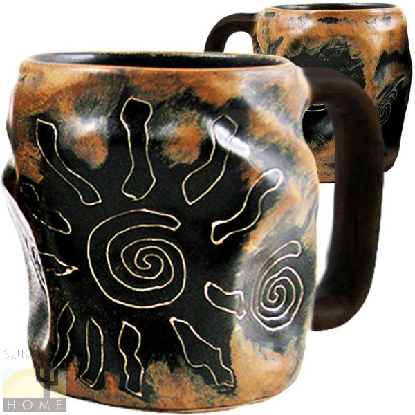 512A1 - Mara Stoneware - 20oz Rock Art Mug Sunburst