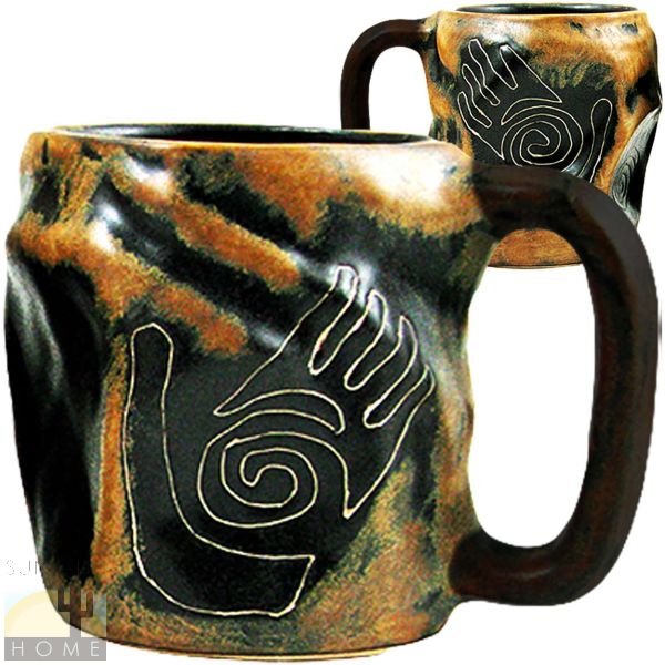 512A5 - Mara Stoneware - 20oz Rock Art Mug Healing Hands