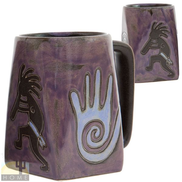 511A3 - Mara Stoneware Mug 12oz Kokopelli Plum