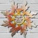 165071 - 12in Happy Face Sun 3D Metal Wall Art - Sunset