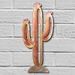 165101 - 12in Saguaro Cactus 3D Metal Wall Art - Sunset