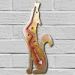 165141 - 12in Coyote Howling Left 3D Metal Wall Art - Sunset