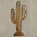 165253 - 24in Saguaro Cactus 3D Metal Wall Art - Rust