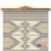 4902 - Natural Pine Wall Mount Rug Rail with Santa Fe Metal Accent