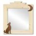 600013 - 17in Coyote and Moon Southwest Natural Pine Wall Mirror