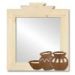 600023 - 17in Three Pots Southwest Natural Pine Wall Mirror