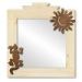 600029 - 17in Lizard and Sun Southwest Natural Pine Wall Mirror