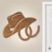601016 - 36in Horseshoes and Hat Metal Wall Art