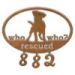 601121 - Shelter Dog Custom Metal Address Numbers Wall Art