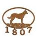 601129 - Belgian Malinois Puppy Custom Metal Address Numbers Wall Art