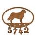 601130 - Bernese Mountain Dog Puppy Custom Metal Address Numbers Wall Art