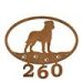 601136 - Bullmastiff Puppy Custom Metal Address Numbers Wall Art