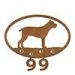 601137 - Cane Corso Puppy Custom Metal Address Numbers Wall Art