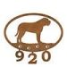 601148 - Mastiff Puppy Custom Metal Address Numbers Wall Art