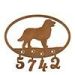 601150 - Newfoundland Puppy Custom Metal Address Numbers Wall Art