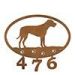 601154 - Rhodesian Ridgeback Puppy Custom Metal Address Numbers Wall Art