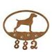 601164 - Weimaraner Puppy Custom Metal Address Numbers Wall Art