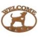 601204 - Chihuahua Puppy Welcome Metal Sign Wall Art