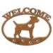 601212 - Jack Russell Terrier Welcome Metal Sign Wall Art