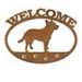 601227 - Australian Cattle Dog Puppy Welcome Metal Sign Wall Art