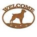 601235 - Brittany Spaniel Puppy Welcome Metal Sign Wall Art