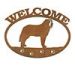601255 - Saint Bernard Puppy Welcome Metal Sign Wall Art