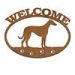601266 - Whippet Puppy Welcome Metal Sign Wall Art