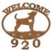 601304 - Chihuahua Puppy Custom Metal Welcome Sign with Address Numbers