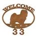 601346 - Havanese Puppy Custom Metal Welcome Sign with Address Numbers