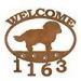 601347 - Maltese Puppy Custom Metal Welcome Sign with Address Numbers