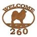 601356 - Samoyed Puppy Custom Metal Welcome Sign with Address Numbers