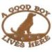 601410 - Golden Retriever Dog Metal Custom Two-Word Sign